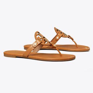Tory Burch Miller Sandal in Vintage Vachetta Camel Brown, size 39